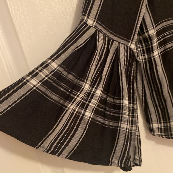 Design Lab Plaid Blouse with Bell Sleeves - Picture 3 of 4